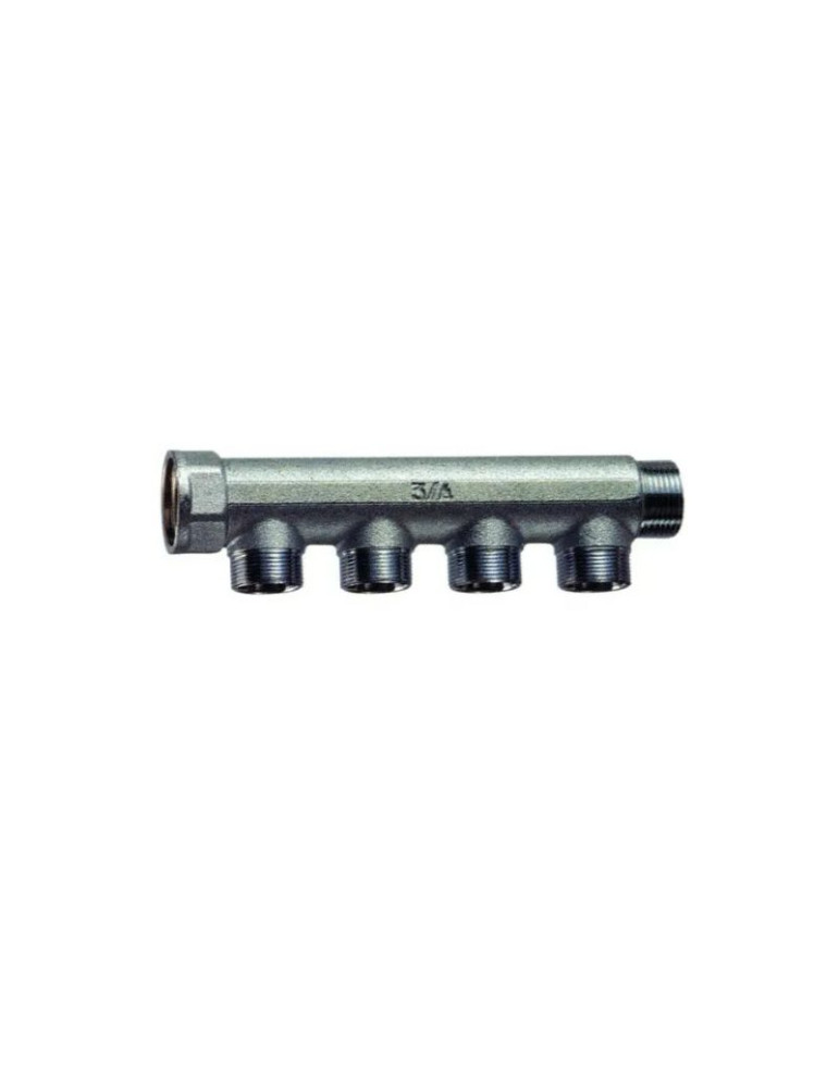Collettore Componibile Lineare M-F Cromato 4 Vie 3/4'' Int. 36mm FAR - 3400 34