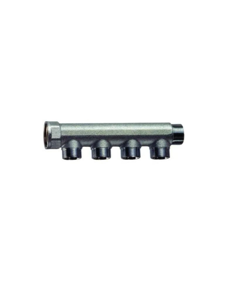 Collettore Componibile Lineare M-F Cromato 4 Vie 1'' Int. 36mm FAR - 3400 1
