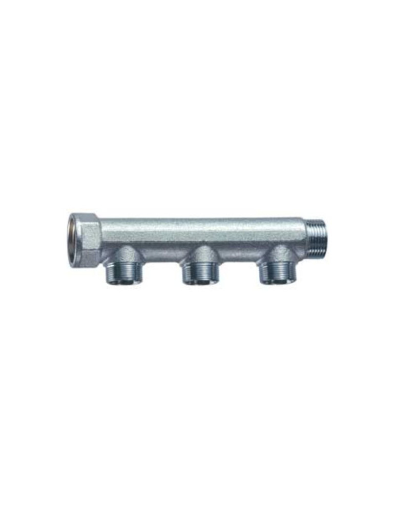 Collettore Componibile Lineare M-F Cromato 3 Vie 1'' Int. 50mm FAR - 3402 1