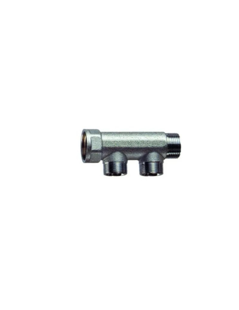 Collettore Componibile Lineare M-F Cromato 2 Vie 1'' Int. 36mm FAR - 3300 1