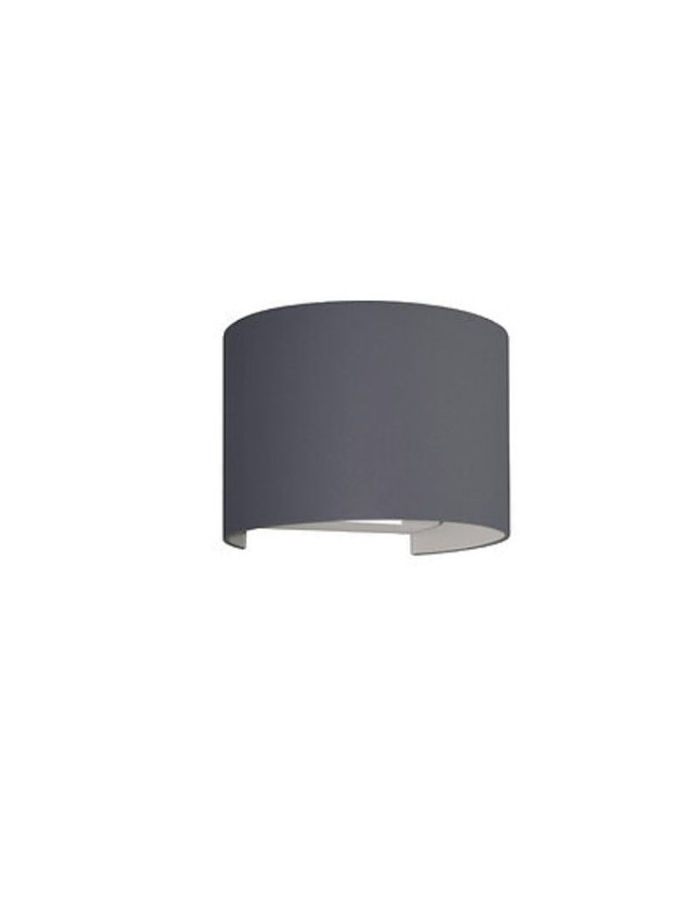 Applique Led Da Parete MARBELLA ROUND Doppia Emissione 10W Antracite BOT LIGHTING - MARBELLA10GRK