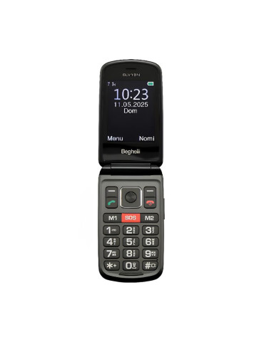 Telefono Salvavita Phon SLV19N Per Sicurezza Anziani Colore Nero BEGHELLI - 9205N